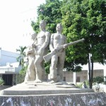 Sculpture entitled "Undefeated Bangla" at Dhaka University is a monument to the National Liberation War (photo - Embassy of Bangladesh)